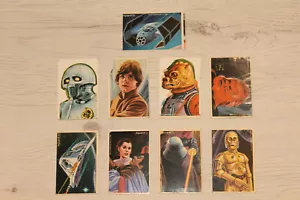 LOTE 9 CROMOS TROQUELADOS DIFERENTES "EL IMPERIO CONTRATACA" YOPLAIT 1980 NEW - Imagen 1 de 1