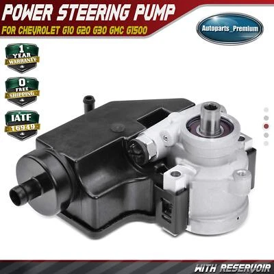 Power Steering Pump w/ Reservoir for Chevrolet G10 G20 G30 GMC G1500 G2500 G3500 - Image 1 of 4