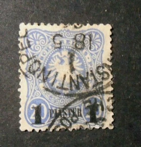 GERMANY,GERMANY,KOLONIEN,1884 DEUTUSCH TURKEI "F Germany SVR" 1pia auf 20pf US - Bild 1 von 1