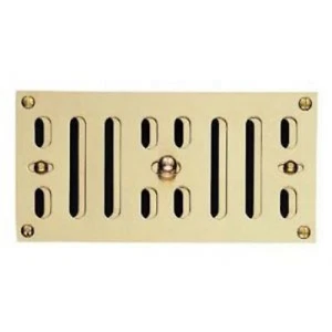 Ventilators Hit & Miss Brass Vent-Accessories - Finish - Polished Brass 242x89mm - Picture 1 of 1