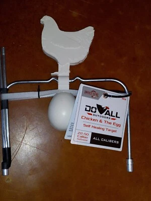 Gun Target Do All Outdoors Chicken & Egg Shoot Rated All Caliber New Prepper  - Image 1 of 4