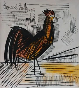 Bernard Buffet Signed Expressionist Oil Painting on Canvas - French Modern Art - Picture 1 of 4