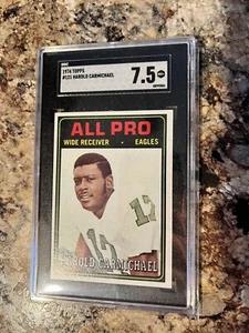 1974 TOPPS #121 HAROLD CARMICHAEL RC EAGLES HOF SGC 7.5 Rookie - Picture 1 of 2