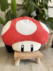 Nintendo Mario Toad Mushroom Plush Cushion Red White