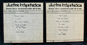 ALAN BERGER-2 Original Reel To Reel Master Recording Tapes w/COA-RHINOCEROS - Bild 1 von 4