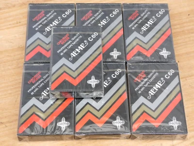 7 cintas de casete férrico tipo I retro vintage años 70 ACME C60 Foto 1 de 3