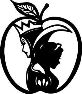 Vinyl Decal - Snow White and Evil Queen (Disney), Various Sizes/ Colors - Picture 1 of 6