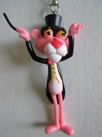 pink panther tuxedo conductor figure 3 inch 80mm pp model valentine day ornament Cover