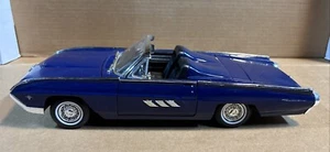 Anson 1/18 Diecast 1963 Ford Thunderbird Blue Convertible T-Bird - Picture 1 of 9