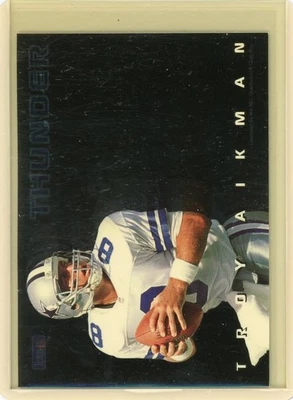 1993 Skybox Premium - Thunder & Lightning Troy Aikman, Michael Irvin #TL6 - Image 1 of 2