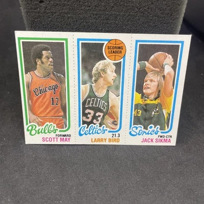 1980-81 Topps - #232-30-47 Larry Bird, Jack Sikma, Scott May (RC) Super NICE! - Image 1 of 4