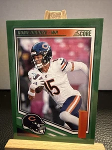 2025 Panini Score Rome Odunze Green Chicago Bears - Picture 1 of 2