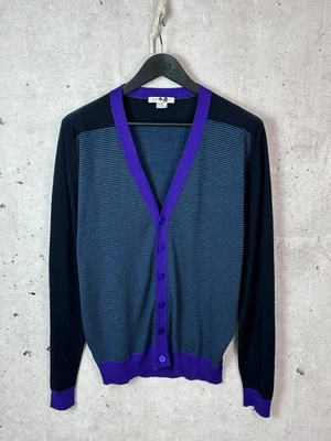 Cárdigan para hombre John Smedley pura lana multicolor a rayas manga larga talla L” Foto 1 de 4