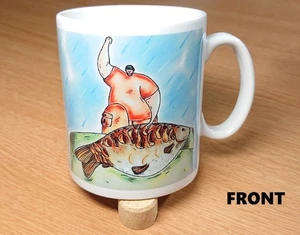 Fishing Mug Coffee Cup Carp Fishing Present Orca Coatings Custom Unique Design 2 - Picture 1 of 7
