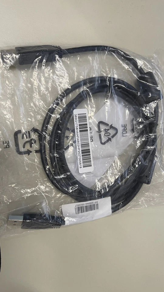 Lot of 10,HP 935544-002 CABLE USB3.0 AM-BM 1.8M BLK - Image 1 of 1