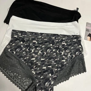 BNWT M&S Ladies Grey Mix 78% Polymaide 22% Elastiane Full Briefs X 3 Uk 20 - Picture 1 of 6