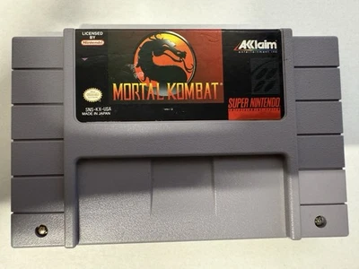 Mortal Kombat 1 SNES Authentic Cartridge Tested - Image 1 of 2