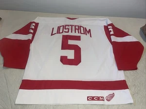 Nicklas Lidstrom Detroit Red Wings Ccm Trikot Herren XXl Euc genäht Vintage Nhl 90s - Bild 1 von 7