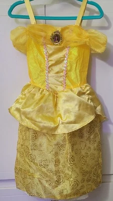 DISNEY PRINCESS Belle Beauty & The Beast  Gown Dress Play Costume 4 - 6x  - Image 1 of 4