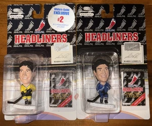 2x 1996 Pittsburgh Penguins Mario Lemieux NHL Headliners Sport Figuren - Bild 1 von 4