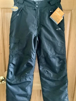 Pantalones de nieve impermeables negros unisex para niños C9 By Champion nuevos con etiquetas talla 12/14 Foto 1 de 4
