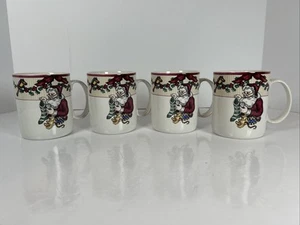 Santa's List Fitz And Floyd Kaffee-/Teetassen 4 Stück 1994 Vintage Weihnachten - Bild 1 von 11