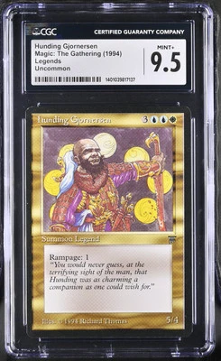 HUNDING GJORNERSEN Legends CGC 9.5 MTG EDH [Nostalgium] - Image 1 of 2