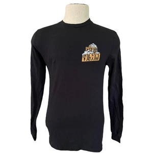 Volcom Black Long Sleeve Cotton Always Frothing Shirt Small - Picture 1 of 5