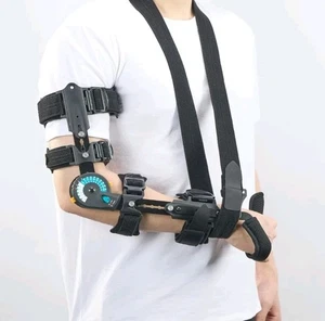 X-shuan Adjustable Hinged Elbow Brace - RIGHT - Post OP ROM Brace Universal. - Picture 1 of 11