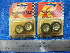 Rannalli Vintage Foam Slick Wheel Sets - Pair Each #1004 , #1204 - Picture 1 of 2