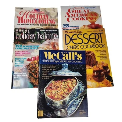 Lot Of 5 Woman’s Day, McCall's & Kraft Foods Recipe Magazines 1977, 81, 84, 91  - Image 1 of 4