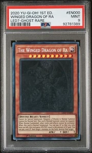 2020 Yu-Gi-Oh! The Winged Dragon of Ra LED7-EN000 Ghost Rare PSA 9 MINT - Picture 1 of 1
