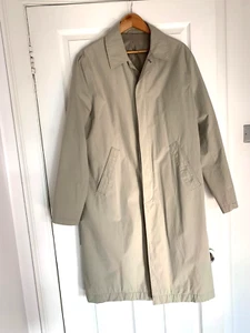 John Lewis mens beige trench coat raincoat, lined, size M - Picture 1 of 13