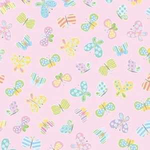Tela Some Bunny Loves You | Lienzo Estudio Primavera Rosa Mariposa | Patio - Imagen 1 de 1