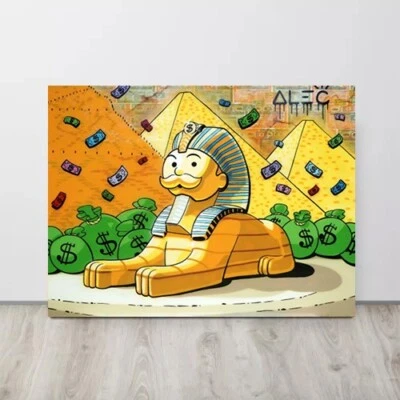 Alec Monopoly Canvas Print "Monopoly Great Sphinx at Giza" Wall Art - Image 1 of 4