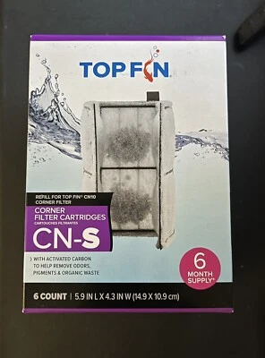 Top Fin CN-S Refill for CN10 Corner Filter 6 Count - Image 1 of 4