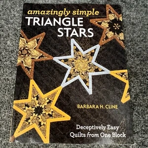 NOS Amazingly Simple Triangle Stars - Paperback By Cline, Barbara H. - Picture 1 of 11
