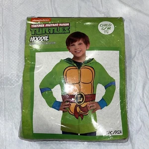 Nickelodeon Teenage Mutant Ninja Turtles Leonardo Hoodie Costume Kids Size S/M - Picture 1 of 5