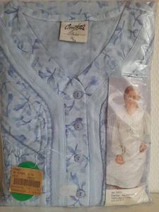 COMTESSA Damen Nachthemd 1/1 Arm Blumenmuster mit Stickereibesatz Gr. 52/54 - Bild 1 von 1