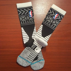BHM Stance NBA Socks Crew Size Large Black/White Classic Basketball - Picture 1 of 7