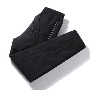 Cotton Trousers Men's Winter Windproof Lamb Velvet Warm Velvet Thickened Pants - Picture 1 of 17