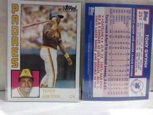 2011 Topps 60 Years Of Topps ORIGINAL BACK #60YOT33 Tony Gwynn San Diego Padres 