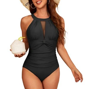 Black One Piece Swimsuits for Women Black Swimsuits for Women Black Bathing S... - Picture 1 of 7