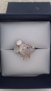 Vintage Mickey Mouse Silber Ring Größe 5 Disneyland Cartoon Sammlerstück Valentinstag - Bild 1 von 3