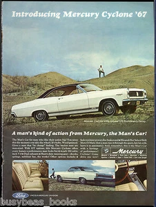 1967 MERCURY CYCLONE advertisement, white 2-door hardtop - Bild 1 von 1