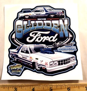 BOB GLIDDEN #1 FORD FAIRMONT PRO STOCK 2 Cars NHRA Drag Racing Sticker Decal - Picture 1 of 1
