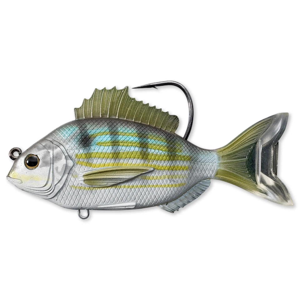 RARE Live Target (PFS105MS719) Pinfish Swimbait - Silver Green - Image 1 of 1