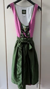 Tolles Hammerschmid-Dirndl, Gr. 44, knielang, Glitzer und Bänder, inkl. Schürze - Bild 1 von 10