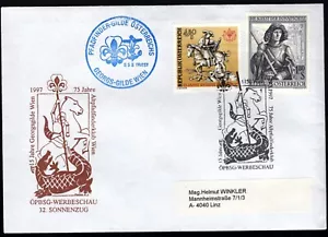 Cubierta Austria, 1997. Viena a Linz. 15 años del gremio de Georgia de Viena, 75 años de sendero antiguo - Imagen 1 de 2