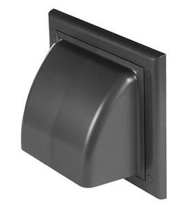 Cubierta exterior con solapa de retorno de rejilla de ventilación gris - Imagen 1 de 8
